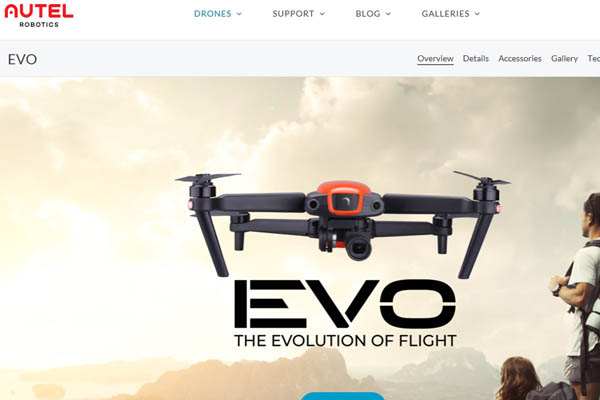 Autel Robotics EVO coming soon landing page 600