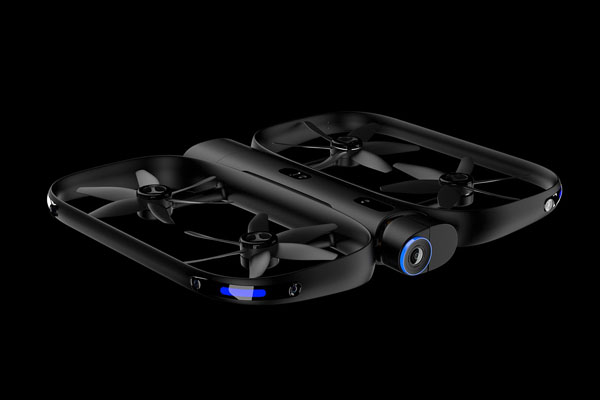 Skydio Drone front angle black background 600